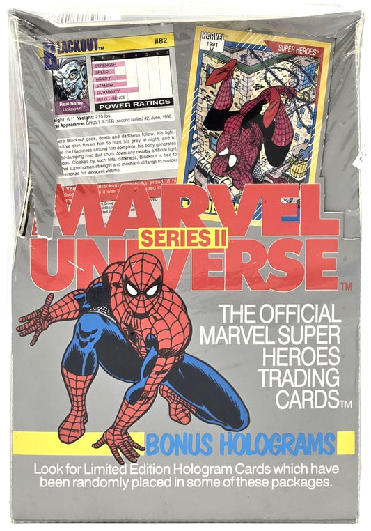 1991 Impel Marvel Universe Series II Wax Box (36 Packs) Factory Sealed *READ*