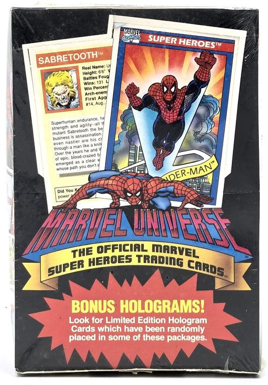 1990 Impel Marvel Universe Wax Box (36 Packs) Sealed