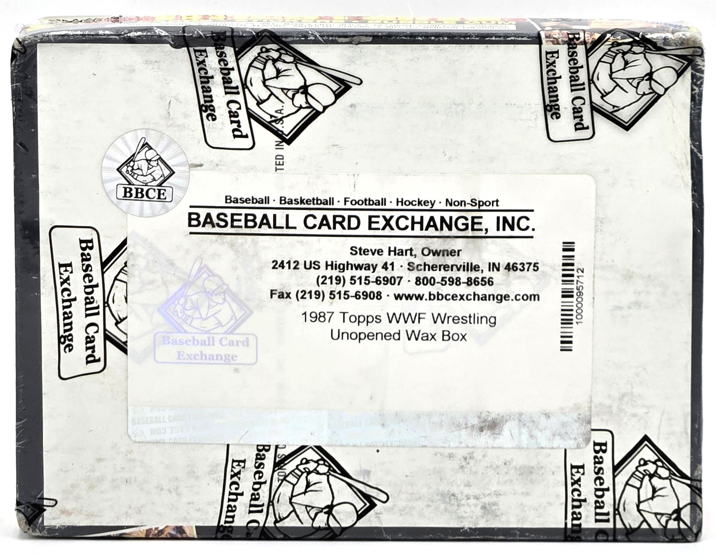 1987 Topps WWF Wrestling Wax Box (36 Packs) BBCE Authenticated Wrestlemania III Bret Hart Rookie