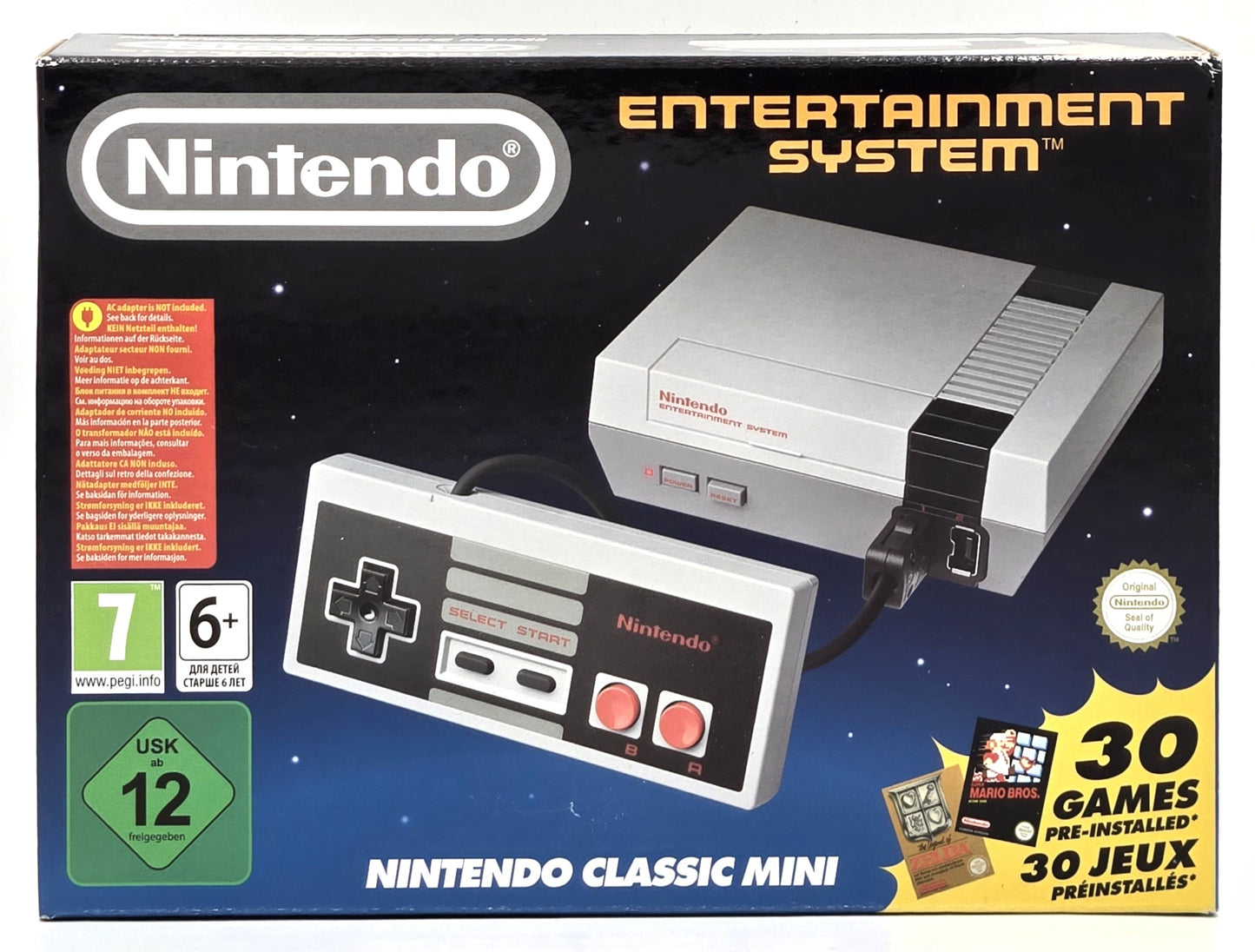 Nintendo NES Classic Mini Console & Controller (2016) – Complete In Box (CIB)
