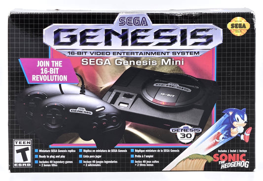 2019 Sega Genesis Mini Replica Console (MK-16000) – Complete in Box (CIB)