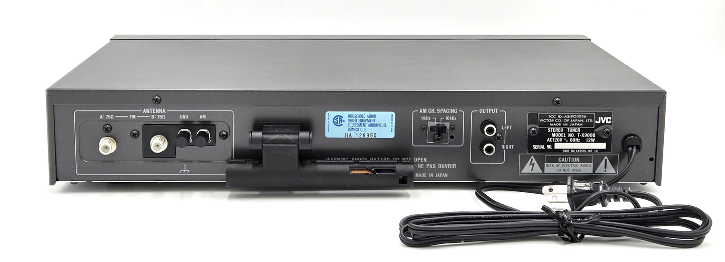 Barely Used 1983 JVC T-X900B Computer Controlled Synthesizer AM/FM Tuner in Original Open Box Made in Japan