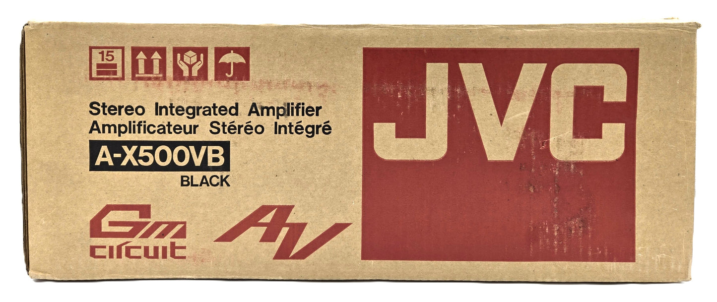 Barely Used 1983 JVC A-X500VB Stereo Integrated Amplifier in Original Open Box Made In Japan
