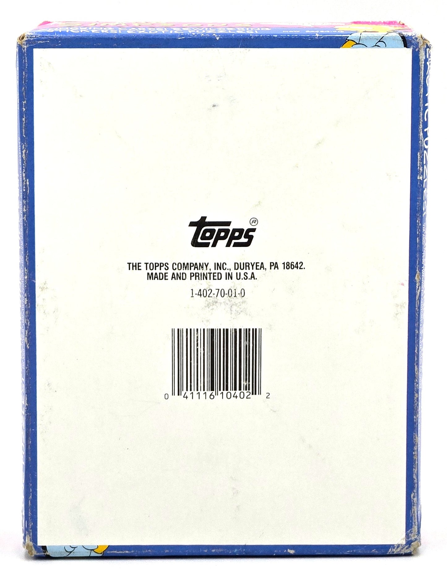 1990 Topps The Simpsons TV Show Trading Cards Wax Box (36 Packs) + Poster