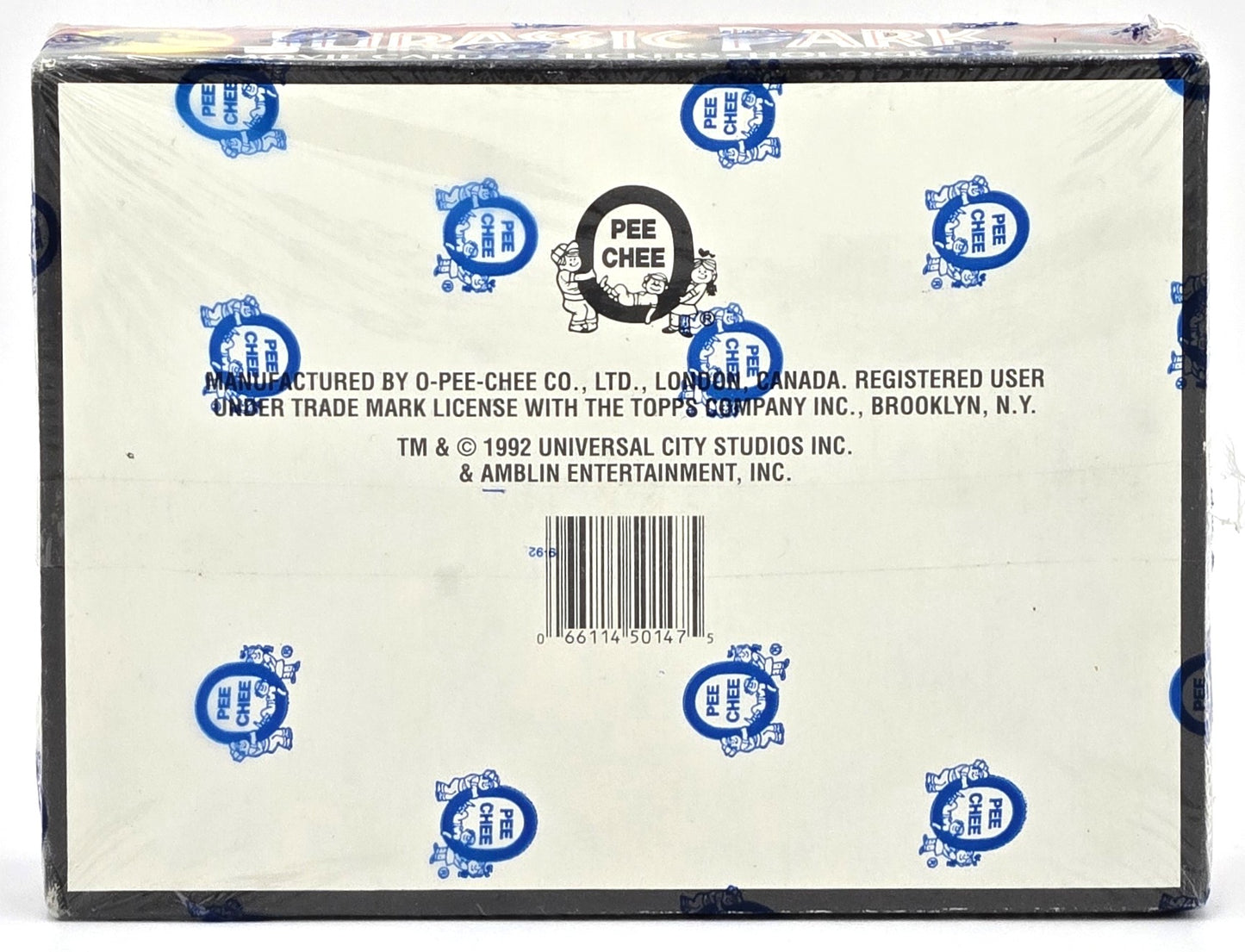 1992 OPC O-Pee-Chee Topps Jurassic Park Movie Trading Cards Wax Box (36 Packs) Sealed