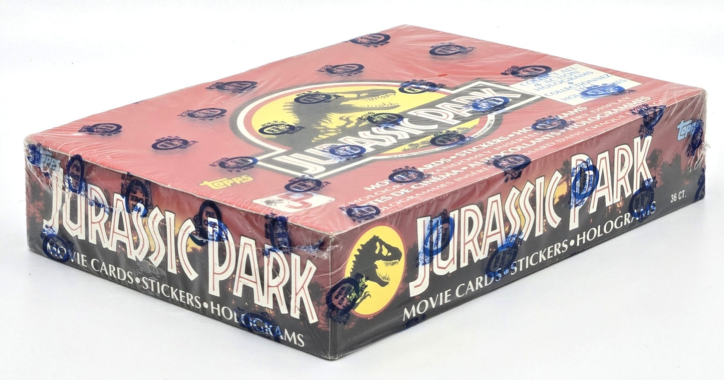 1992 OPC O-Pee-Chee Topps Jurassic Park Movie Trading Cards Wax Box (36 Packs) Sealed
