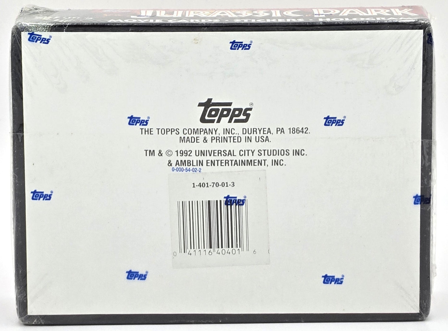 1992 Topps Jurassic Park Series 2 Movie Trading Cards Wax Box (36 Packs) Sealed