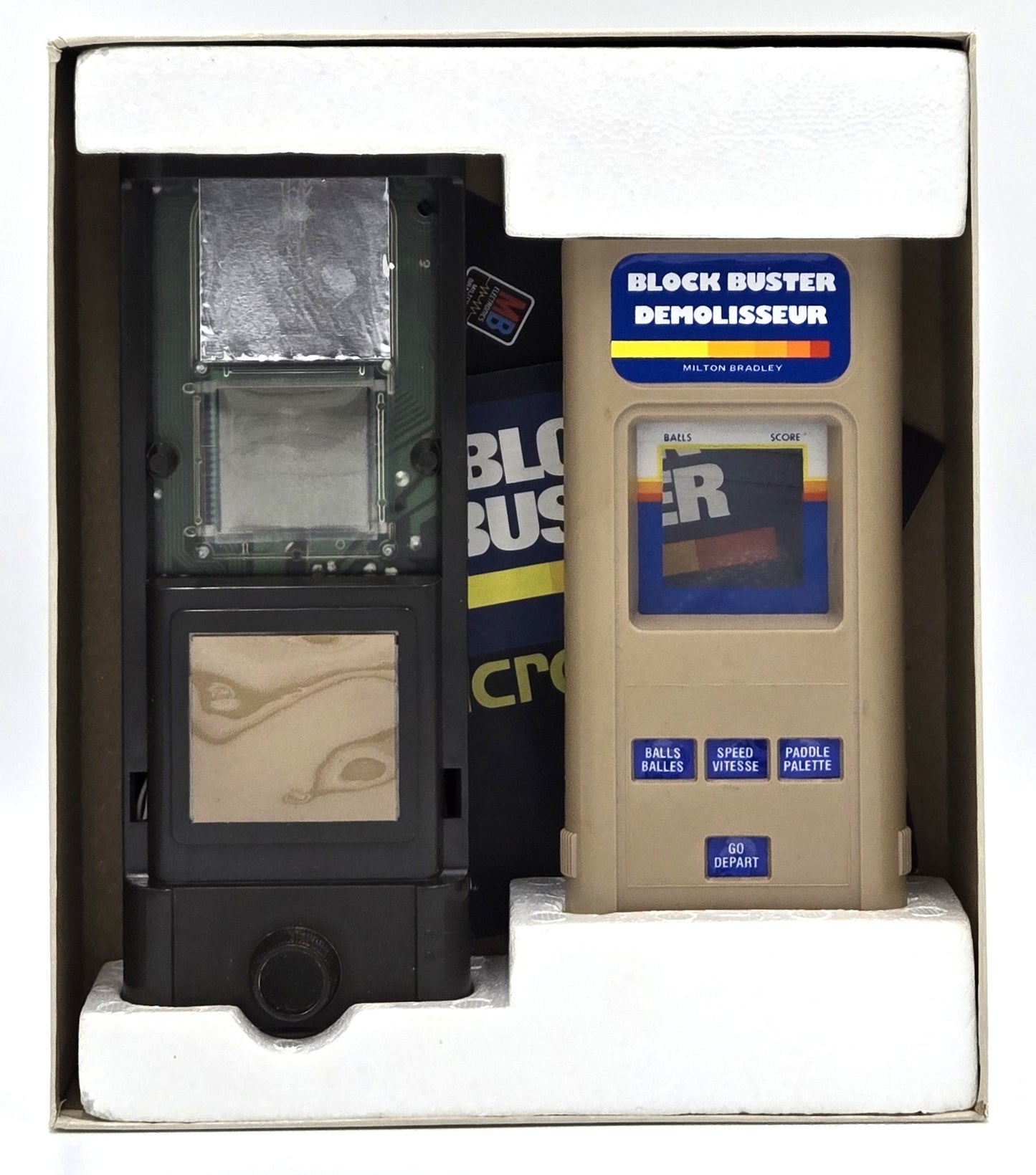 1979 Milton Bradley Microvision Game Console + Interchangeable Baseball Cartridge Vintage Video Game CIB