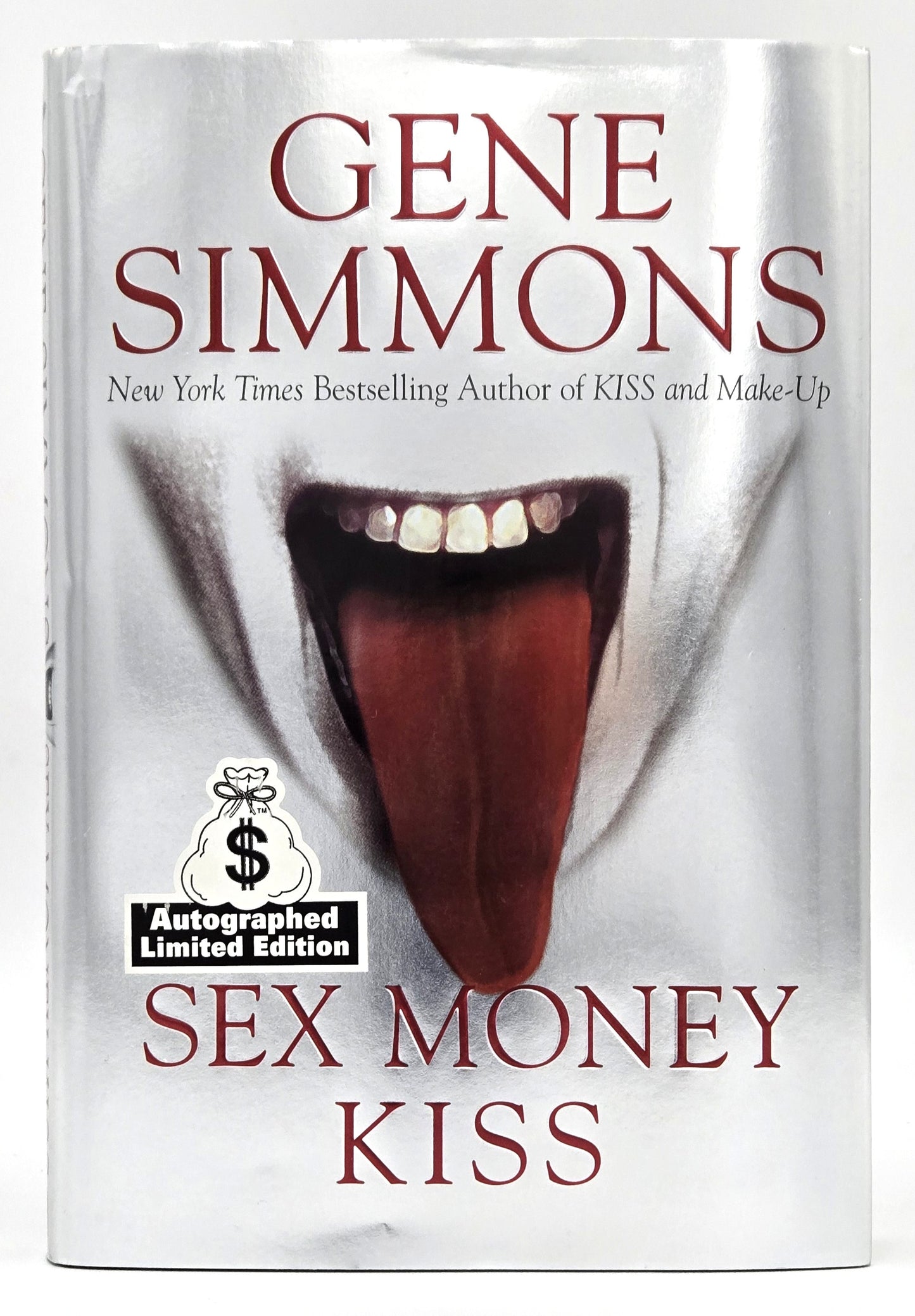 2003 Sex Money Kiss by Gene Simmons Vintage Hardcover Book - Autographed Limited Edition