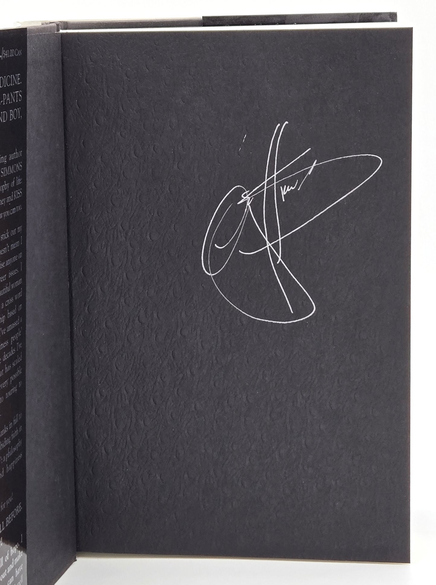 2003 Sex Money Kiss by Gene Simmons Vintage Hardcover Book - Autographed Limited Edition