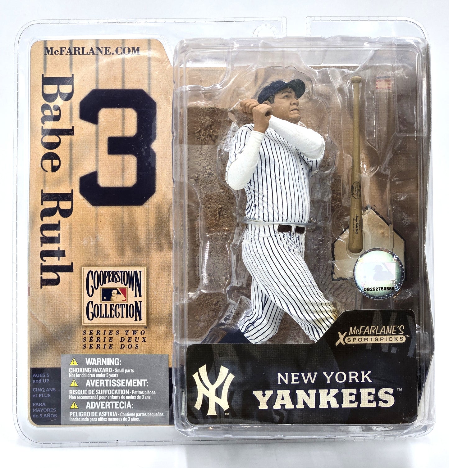 2005 McFarlane's SportsPicks Cooperstown Collection Series 2 Babe Ruth 6in Figure