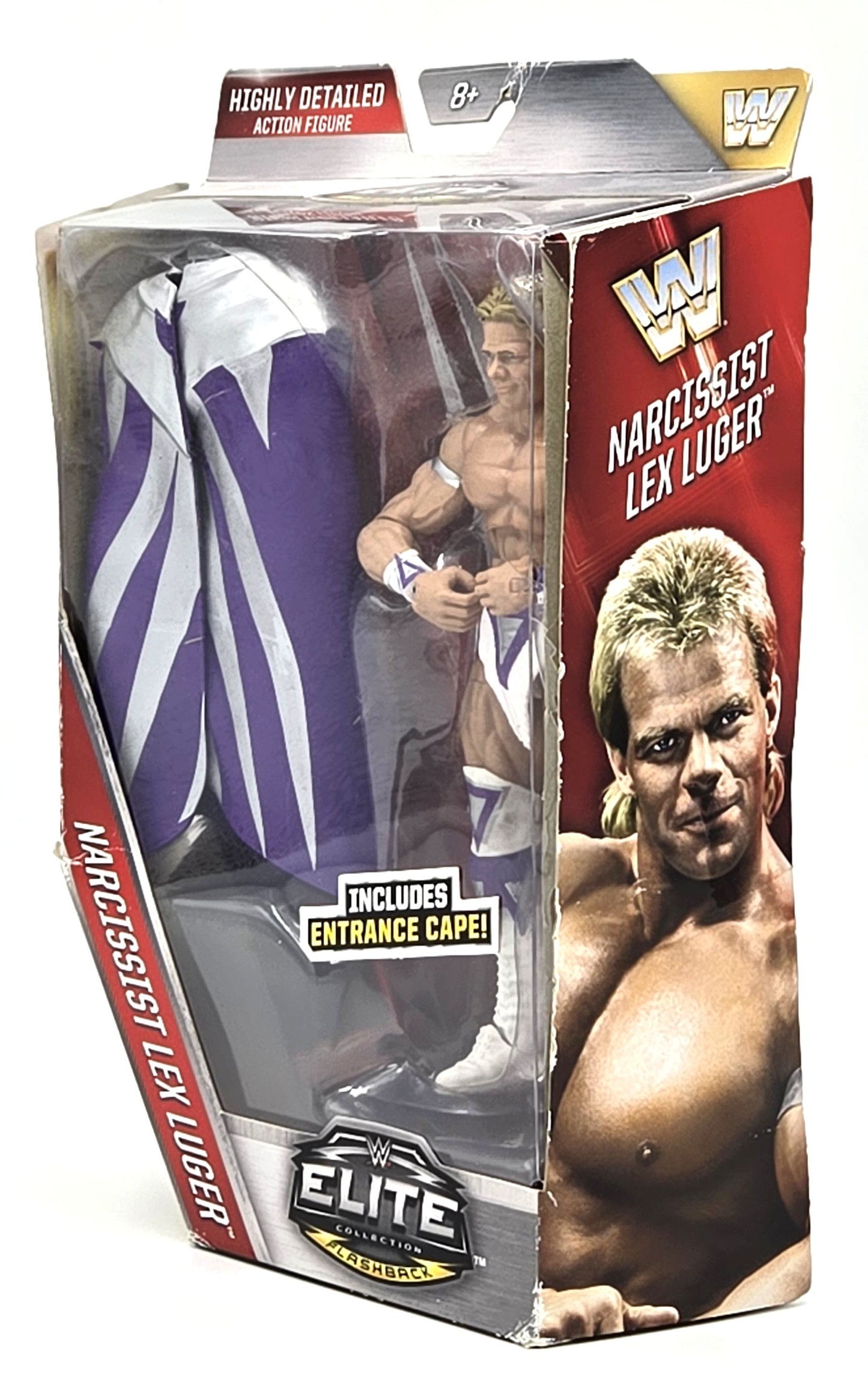 2016 Mattel WWE Elite Collection Flashback Narcissist Lex Luger Rikishi 7in Figure *Has Box Wear"