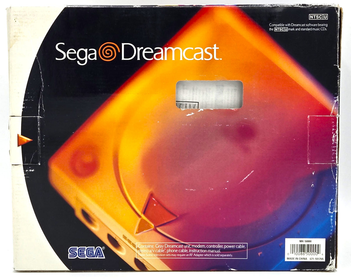 Pre-Owned 1999 Sega Dreamcast Gray Console in Box - No A/V Cable EX-Near Mint Condition Tested