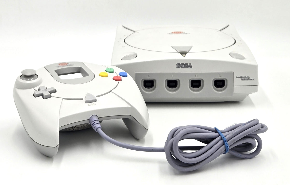 Pre-Owned 1999 Sega Dreamcast Gray Console in Box - No A/V Cable EX-Near Mint Condition Tested