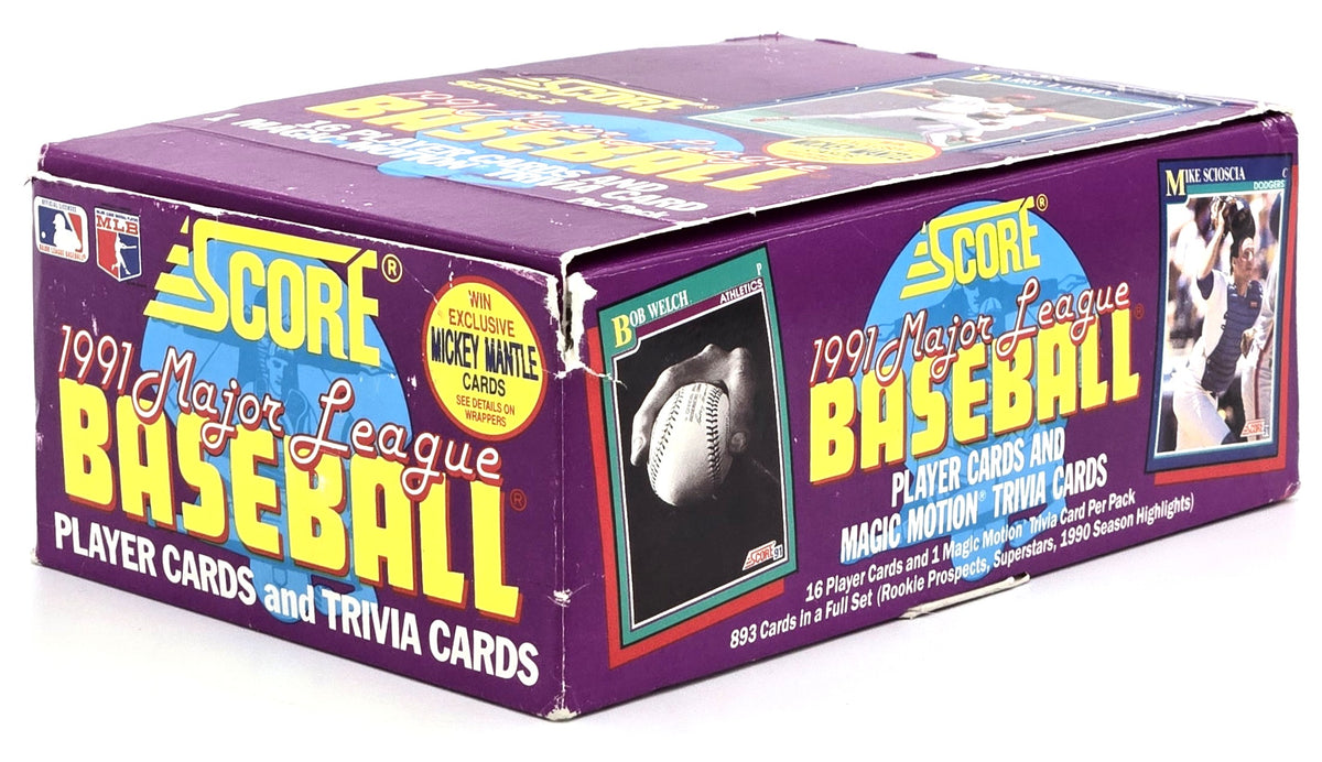1991 Score MLB Baseball Card Series 2 Wax Box (36 Packs)