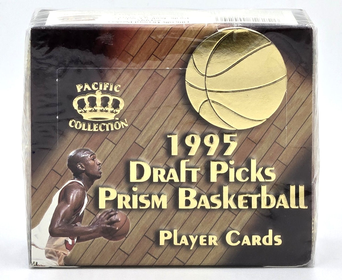1995 Pacific Collection Draft Picks Prism Basketball Card Box (36 Packs) Kevin Garnett, Damon Stoudamire Rookie