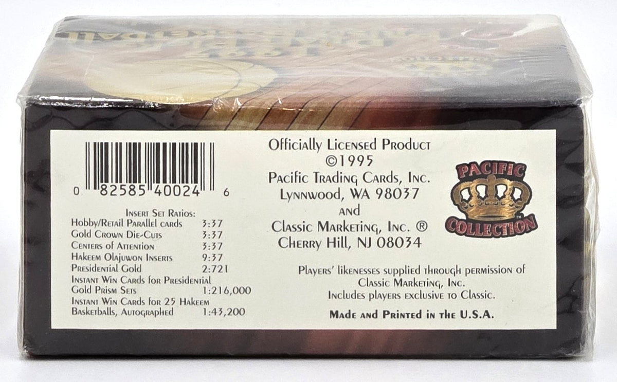 1995 Pacific Collection Draft Picks Prism Basketball Card Box (36 Packs) Kevin Garnett, Damon Stoudamire Rookie