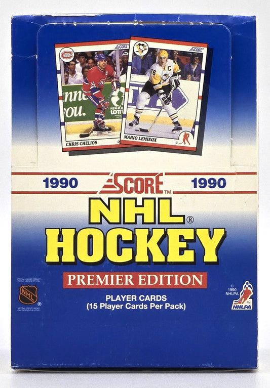 1990/91 Score Premier US Edition NHL Hockey Wax Box (36 Packs)