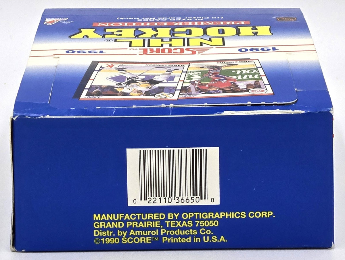 1990/91 Score Premier US Edition NHL Hockey Wax Box (36 Packs)
