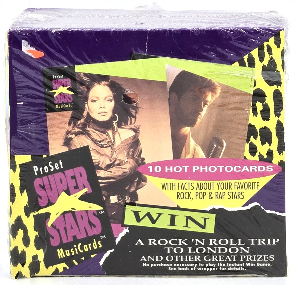 1991 Pro Set Super Stars Music Cards Series 1 Trading Card Box (36 Packs) Sealed