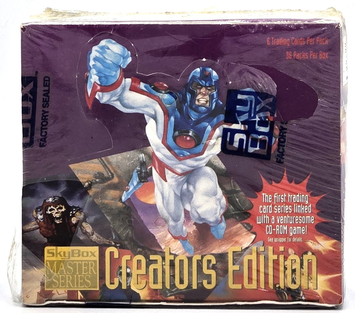 1995 SkyBox Master Series Creators Edition Trading Card Box (36 Packs) Sealed