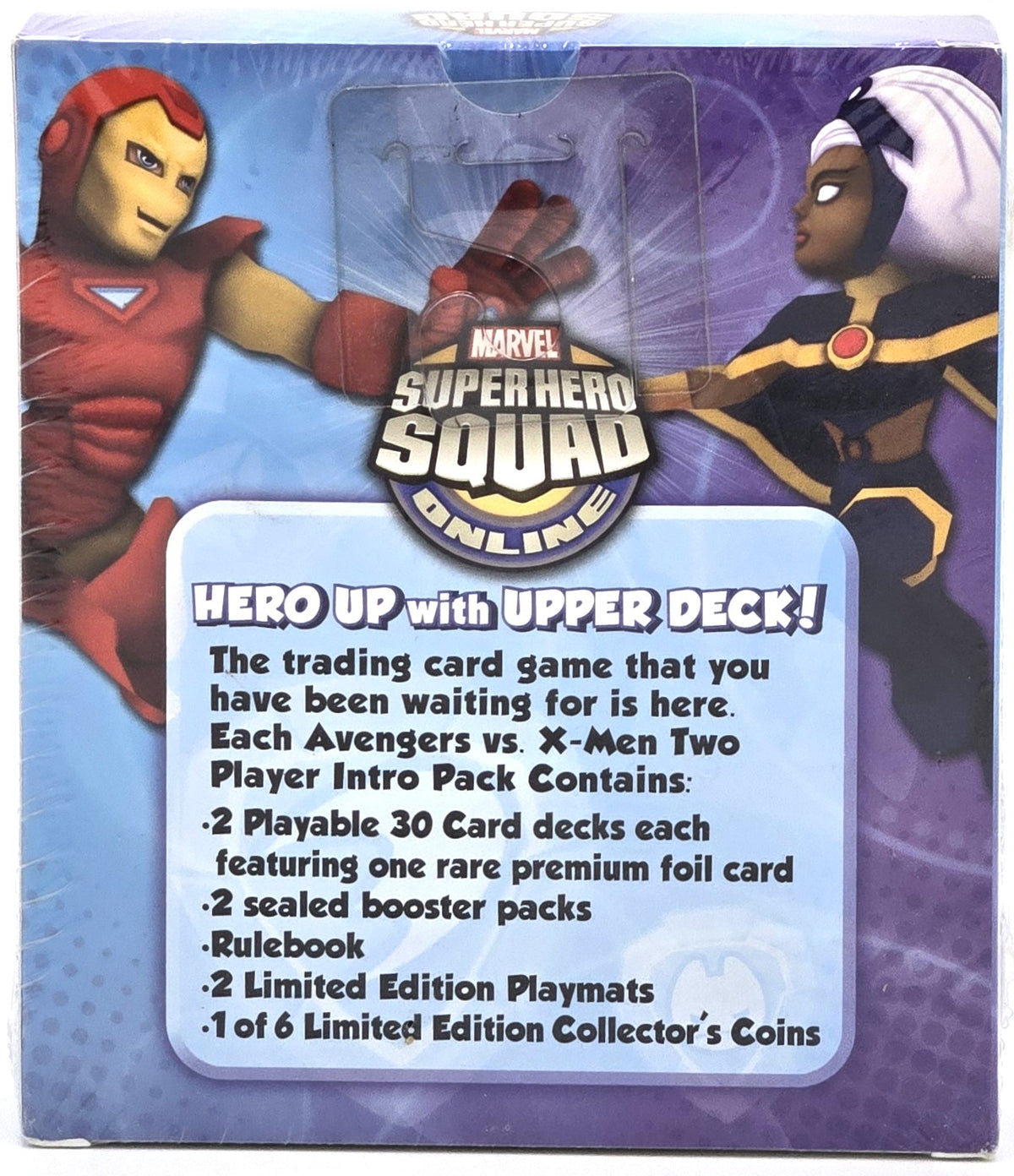2012 Upper Deck Marvel Super Hero Squad Online Trading Card Game Two Player Intro Pack (2 30-Card Decks) Sealed