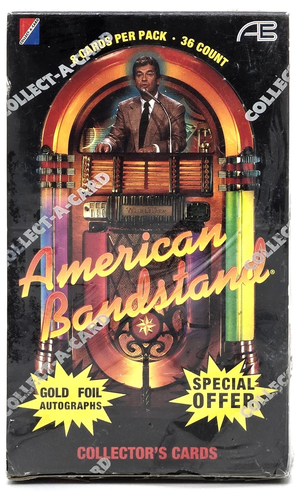 1993 Collect-A-Card American Bandstand Music Trading Card Wax Box (36 Packs) Sealed