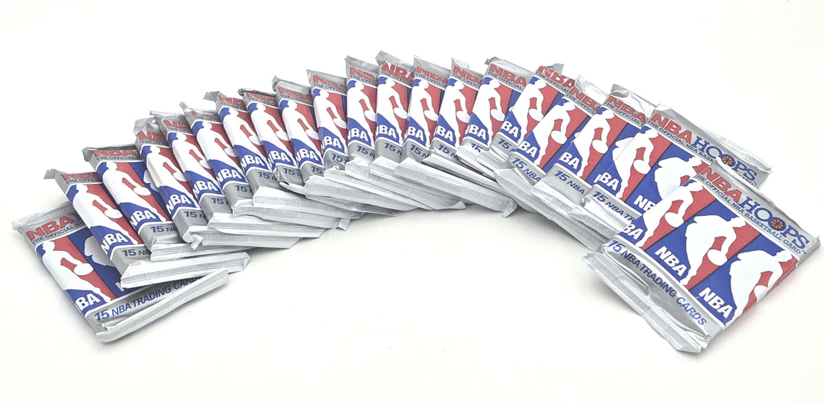 1990/91 NBA Hoops Basketball Card Pack Lot (Lot of 20) Michael Jordan, Menendez Brothers