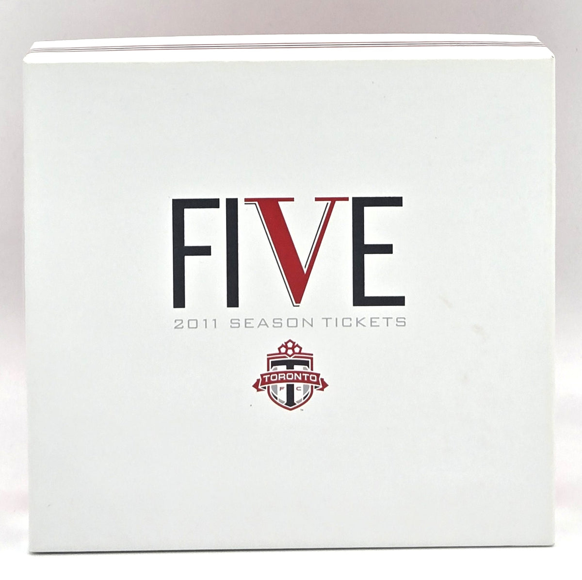 2011 Toronto Football Club Season Five Season Tickets Gift Scarf Set in Box (2 Scarves, 2 Tickets)