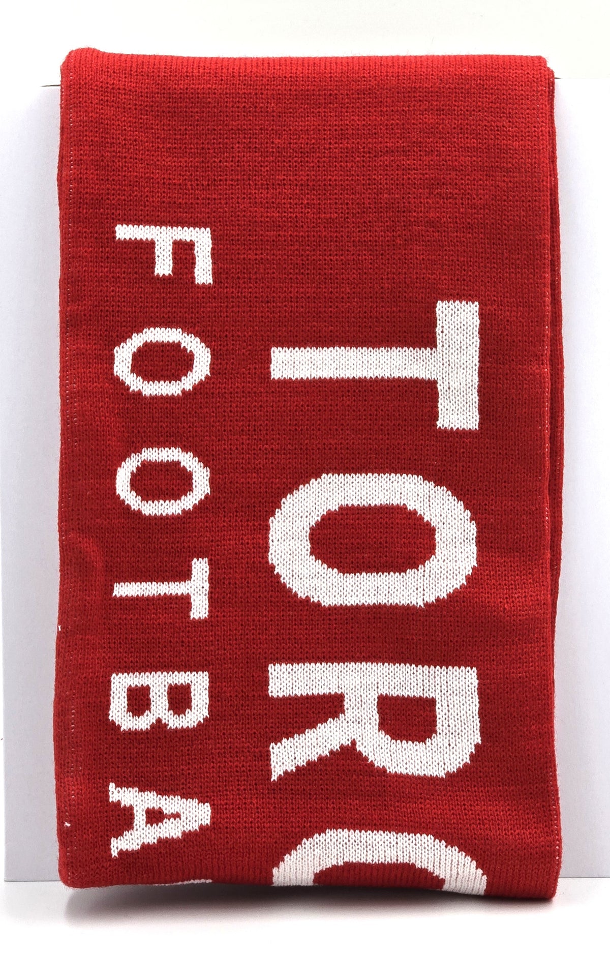 Official Toronto FC "All For One" Red Striped Fan Scarf with Fringe (52-Inch) TFC Soccer