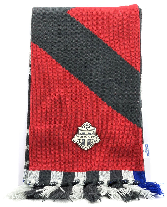 2016 Official Toronto FC Club Supporter Membership Scarf | Includes TFC Logo & Ten Seasons Commemorative Pins (58 in.)
