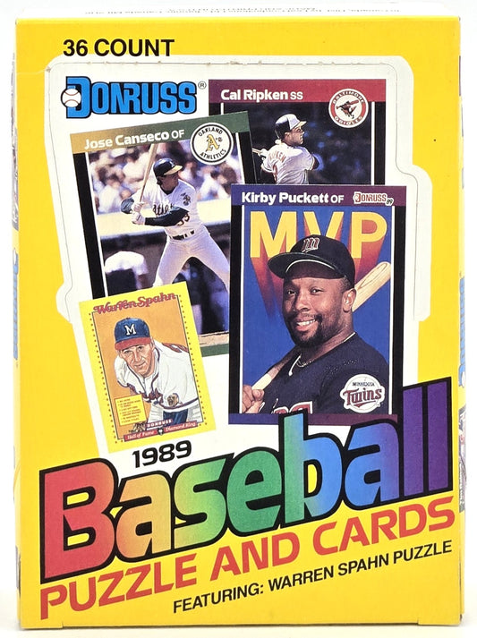 1989 Donruss Baseball Card Wax Box (36 Packs Possible Ken Griffey Jr Rookie