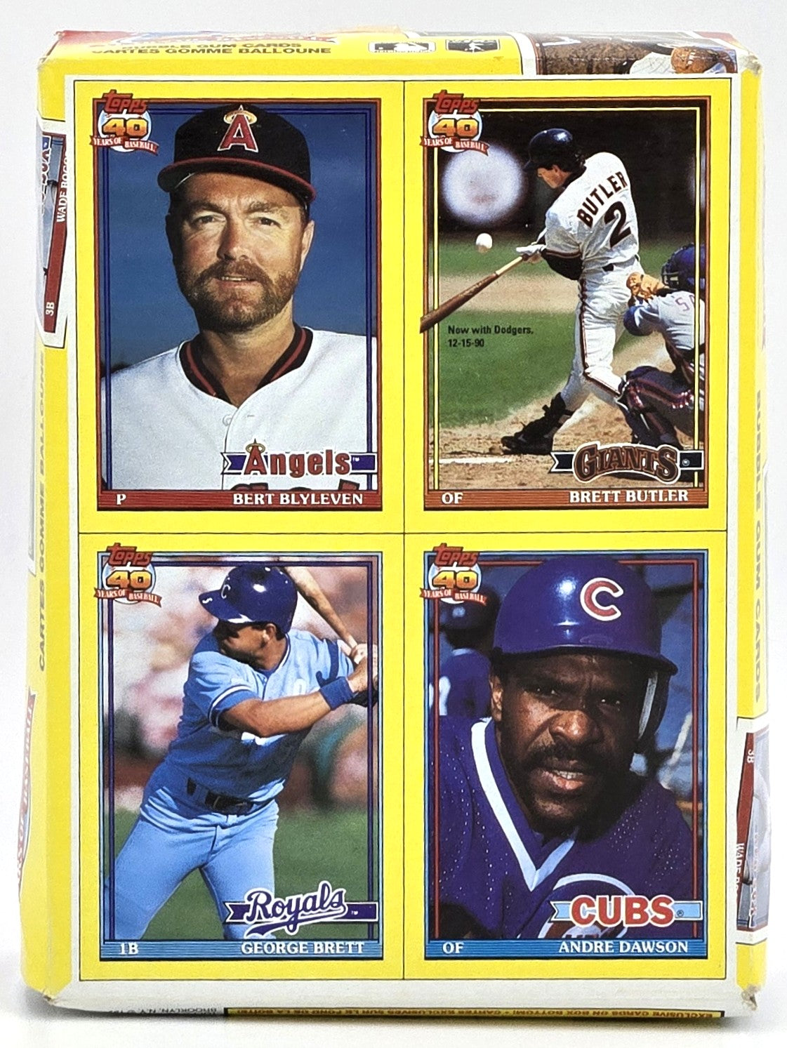 1991 OPC O-Pee-Chee 40 Years of Baseball Card Wax Box (36 Packs) Possible Chipper Jones Rookie