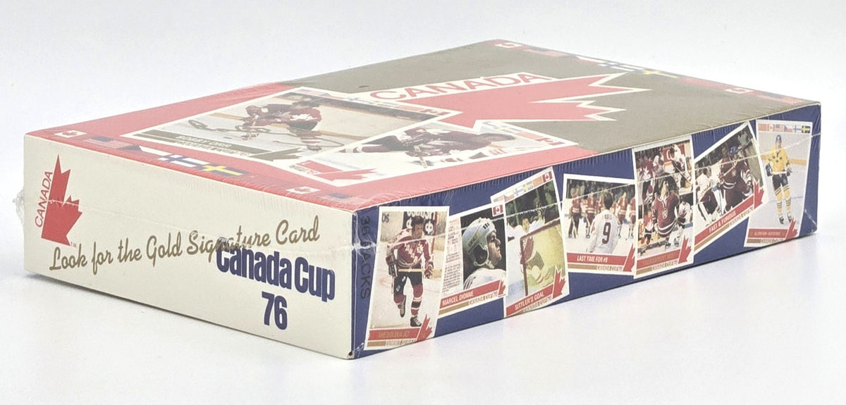 1992 Future Trends Canada Cup '76 Hockey Card Wax Box (36 Packs) Sealed /50000 Possible Bobby Orr Autograph