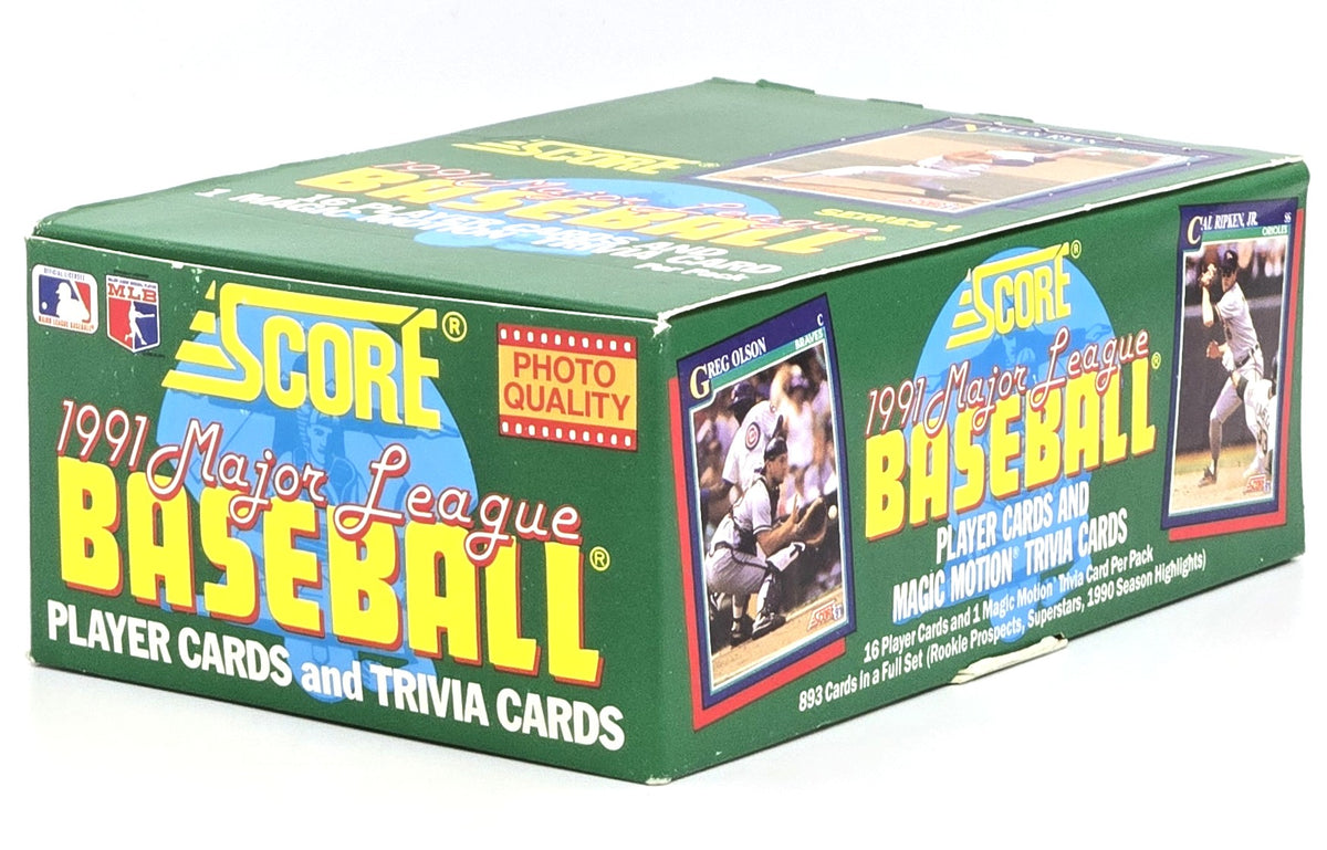 1991 Score Series 1 MLB Baseball Card Wax Box (36 Packs)