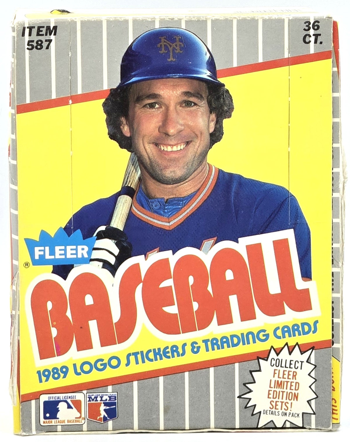 1989 Fleer MLB Baseball Card Wax Box (36 Packs) Possible Ken Griffey Jr Rookie, Billy Ripken Error