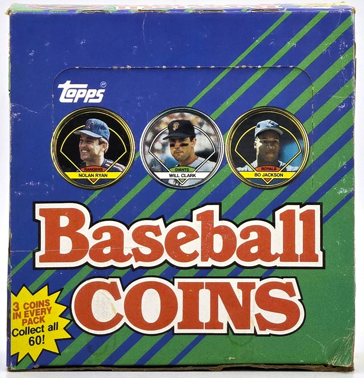 1990 Topps MLB Baseball Coins Wax Box (36 Packs) Ken Griffey Jr First Coin
