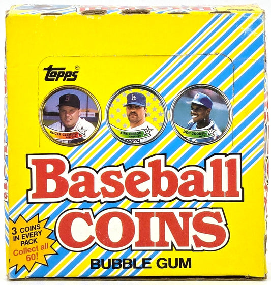 1989 Topps MLB Vintage Baseball Coins Wax Box (36 Packs)