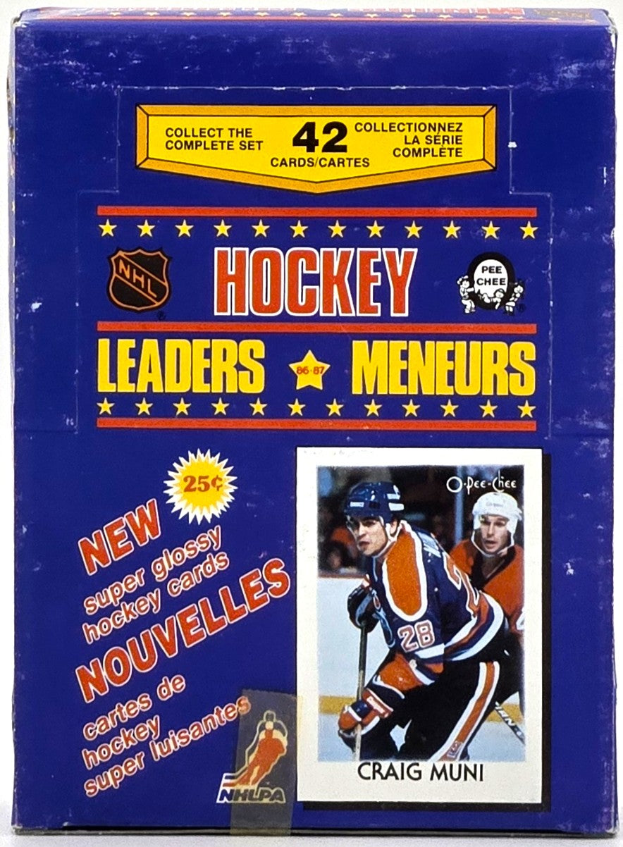 1987/88 OPC O-Pee-Chee NHL Hockey Leaders Wax Box (48 Packs)