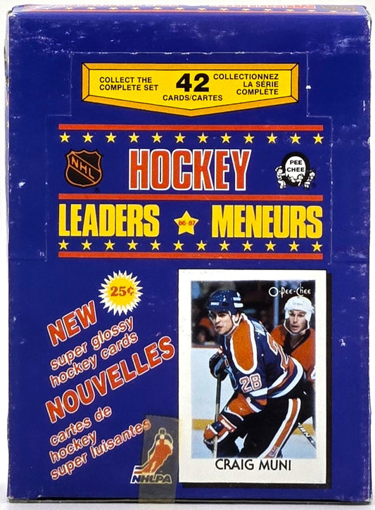 1987/88 OPC O-Pee-Chee NHL Hockey Leaders Wax Box (48 Packs)