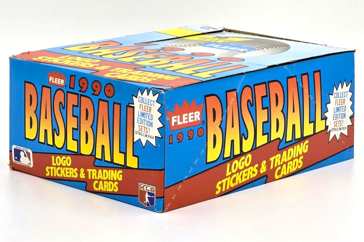 1990 Fleer MLB Baseball 10th Anniversary Edition Wax Box (36 Packs)