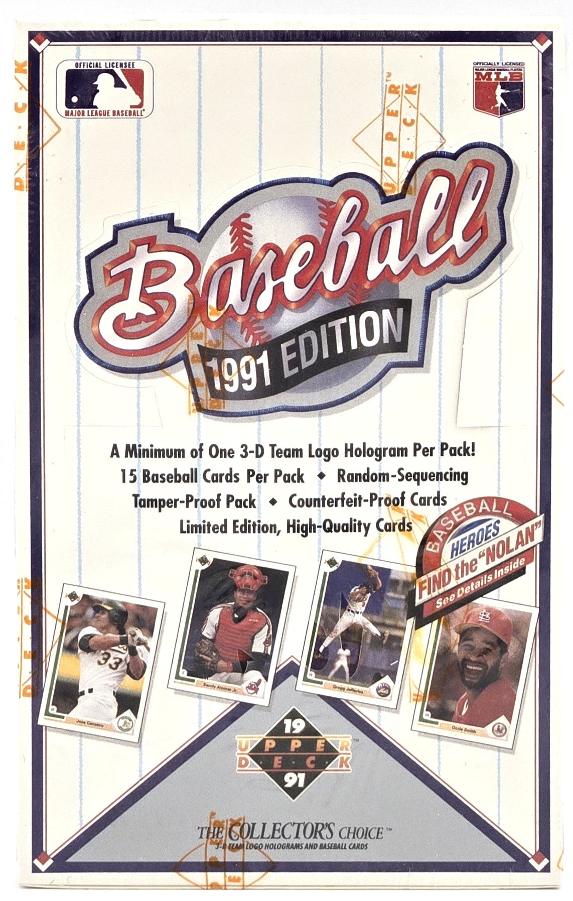 1991 Upper Deck MLB Baseball Low Series Wax Box (36 Packs) Sealed Possible Michael Jordan SP1