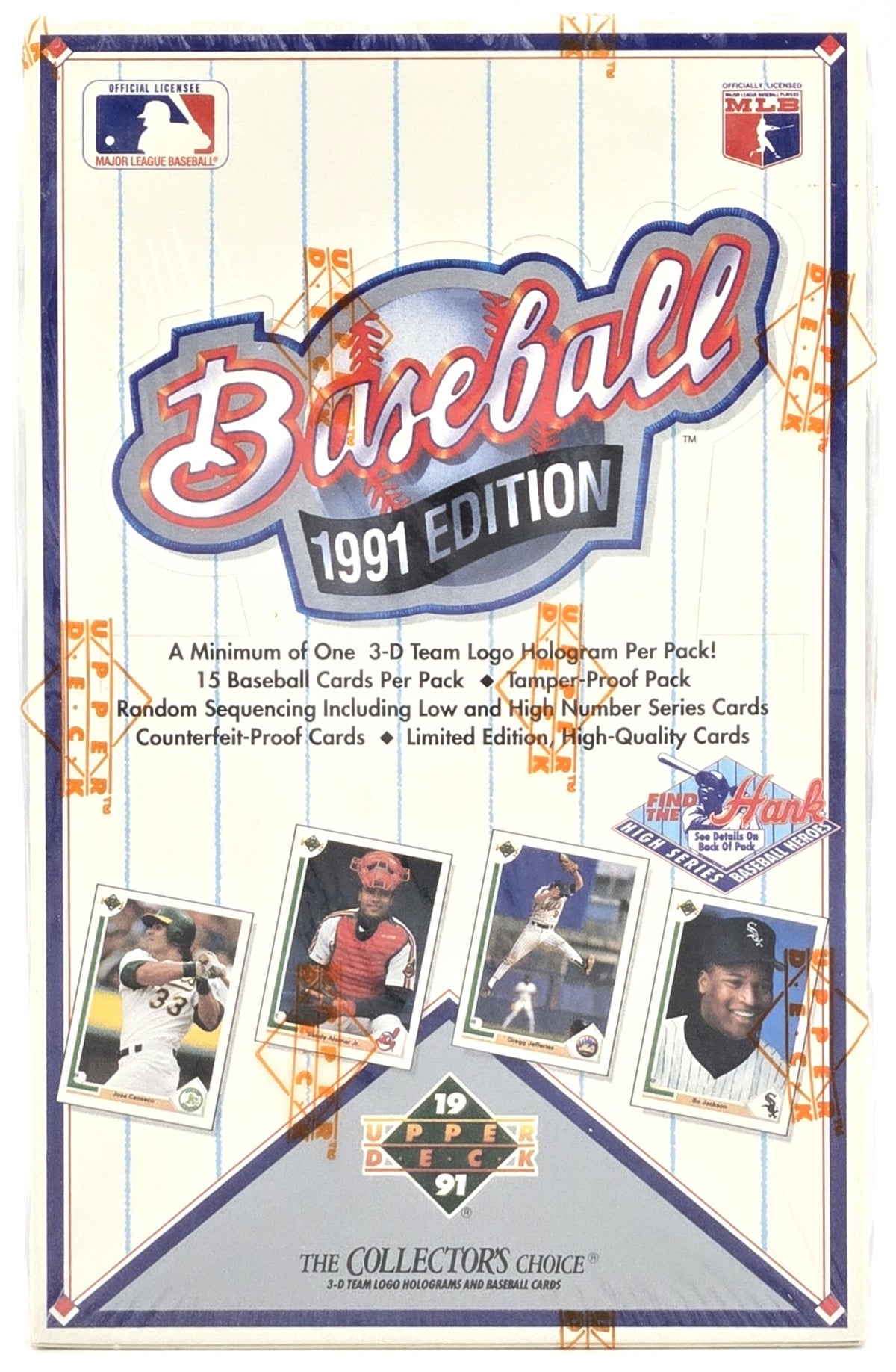 1991 Upper Deck MLB Baseball High Series Wax Box (36 Packs) Sealed Possible Hank Aaron Autograph