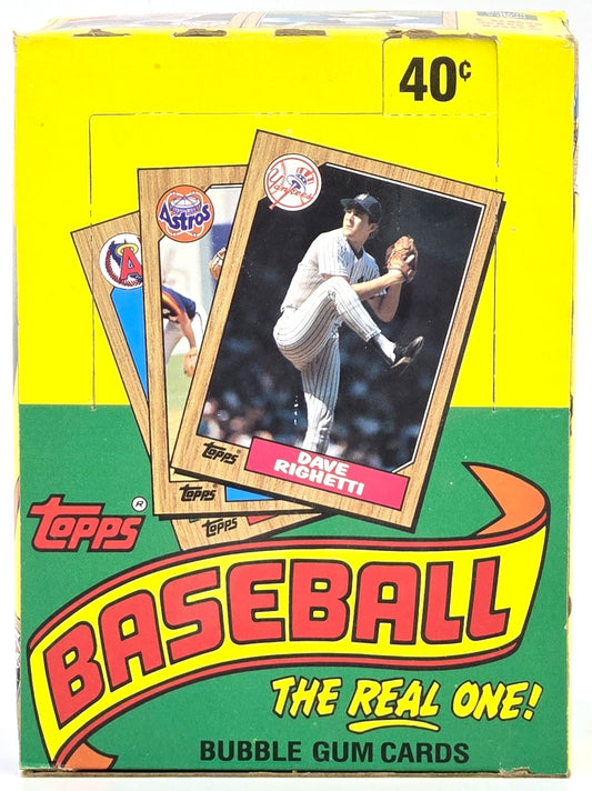 1987 Topps MLB Baseball Wax Box (36 Packs) Possible Bo Jackson, Barry Bonds Rookie