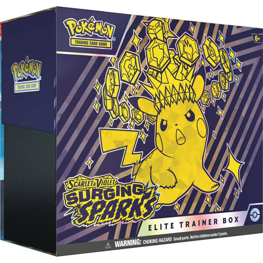 2024 Pokemon Scarlet & Violet Surging Sparks Trading Card Game Elite Trainer Box