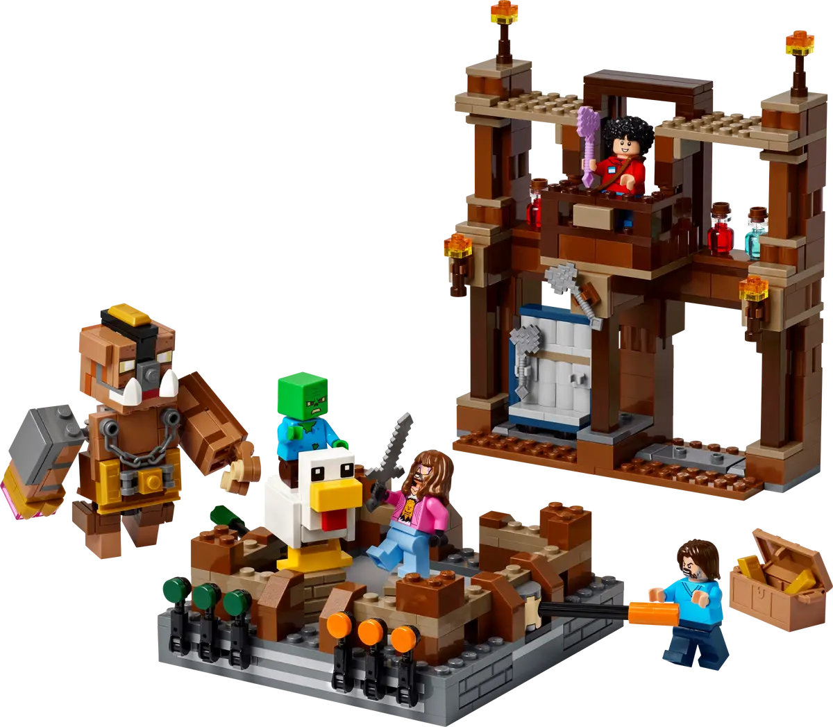 2025 LEGO Minecraft Movie Woodland Mansion Fighting Ring Building Set