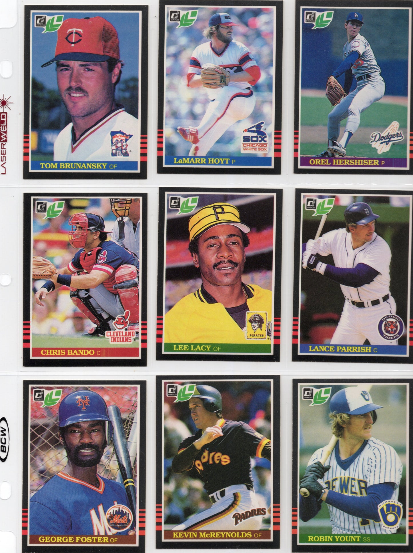 1985 Leaf Baseball Complete Set (259 Cards) + Lou Gehrig Puzzle