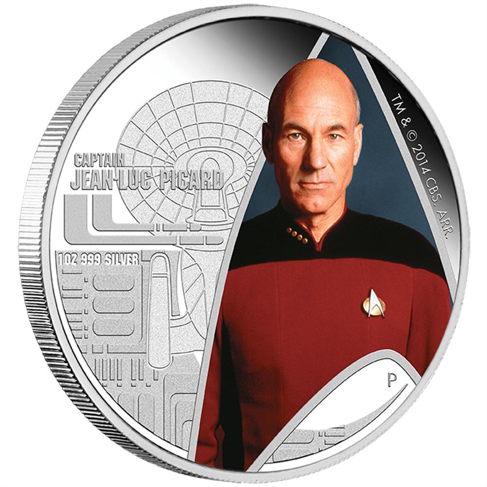 2015 Star Trek: The Next Generation Jean-Luc Picard 1oz Silver Proof Coin