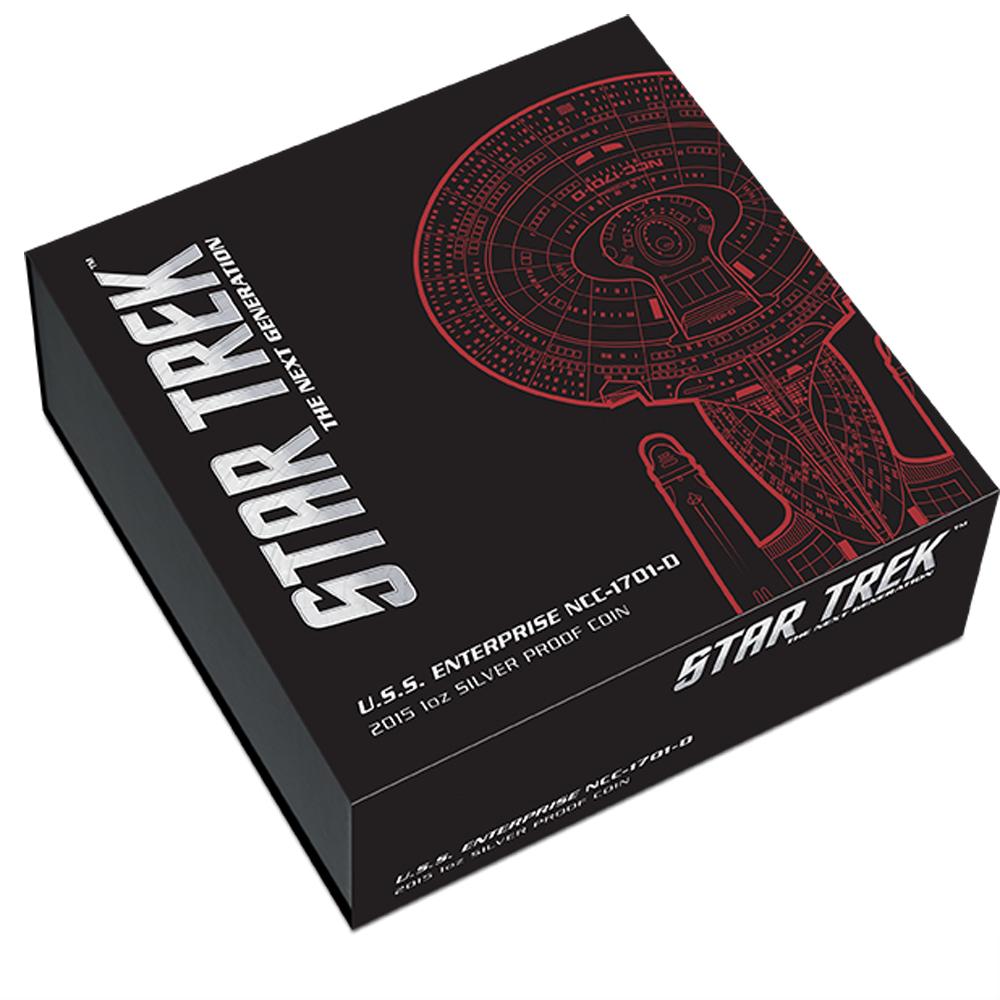 2015 Star Trek: The Next Generation USS Enterprise 1oz Silver Proof Coin