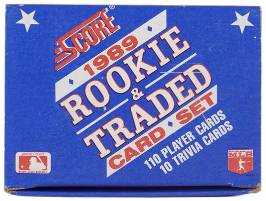 1989 Score MLB Baseball Rookie & Traded Complete Set (110 Cards) Opened